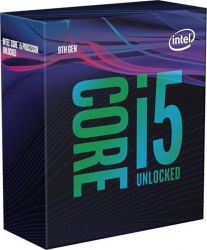  Intel Core i5 (LGA1151) i5-9600K, Box, 6x3,7 GHz (Turbo Boost 4,6 GHz), UHD Graphic 630 (1150 MHz), L3 9Mb, Coffee Lake Refresh, 14 nm, TDP 95W (BX80684I59600K),  