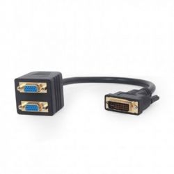 ������������ Cablexpert (A-DVI-2VGA-01) 1�DVI-2�VGA, 0.3�, Black - �������� 1