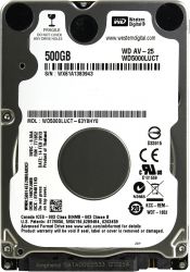 HDD 2.5" SATA  500GB WD AV-25 16MB 5400rpm (WD5000LUCT) гар. 12 мес.