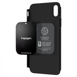 Чохол-накладка Spigen Thin Fit 360 для Apple iPhone XS Max Black (065CS24846) + скло - Картинка 4
