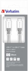  Verbatim USB Type-C-USB Type-C, 0.3 Silver (48867) -  6