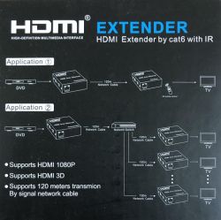  Atcom HDMI - RJ-45 (F/F),  120 , Black (14157) -  4