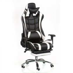   Special4You ExtremeRace black/white with footrest -  5