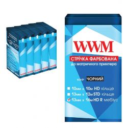 Лента WWM 12.7 mm*16 m Refill HD правый Black (R13.16HR5) pack 5