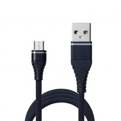  Grand-X USB-microUSB, Cu, 2.1A, 1.2 Black (NM012BK) -  1