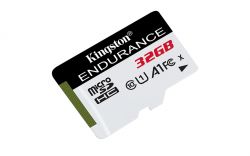 '  ' Kingston 32GB microSD class 10 UHS-I U1 A1 High Endurance (SDCE/32GB) -  1