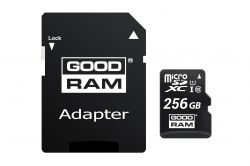   MicroSDXC 256GB UHS-I Class 10 Goodram + SD-adapter (M1AA-2560R12) -  1