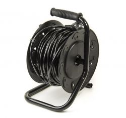 Фильтр питания PowerPlant JY-2000/20 (PPRA08M200S4) 4 розетки, 20 м, черный, на катушке - Картинка 2