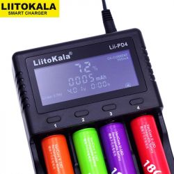     Liitokala 4 Slots, LCD , Li-ion/Ni-MH/Ni-Cd/AA/A/AAAA/ (Lii-PD4) -  3