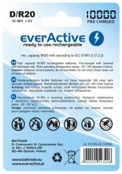 Аккумулятор everActive D/HR20 10000mAh BL 2шт - Картинка 2