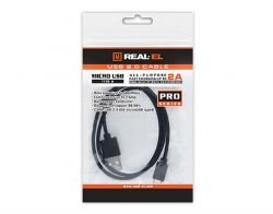  REAL-EL Pro USB2.0 AM-micro USB type B 0.6M  UAH -  3