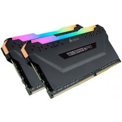  '  ' DDR4 16GB (2x8GB) 3600 MHz Vengeance RGB Pro Black Corsair (CMW16GX4M2D3600C18) -  2
