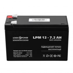      LogicPower 12V 7.2 AH (LPM 12-7.2 AH) AGM -  1