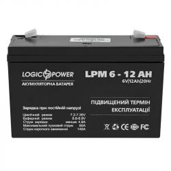   LogicPower LPM 6V 12AH (LPM 6 - 12 AH) AGM