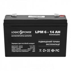   LogicPower LPM 6V 14AH (LPM 6 - 14 AH) AGM