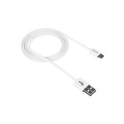  Canyon USB - MicroUSB 1, White (CNE-USBM1W)