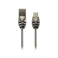  USB Type-C Canyon Stylish Metal Sync & Charge USB Type-C Dark Gray 1m (CNS-USBC5DG)