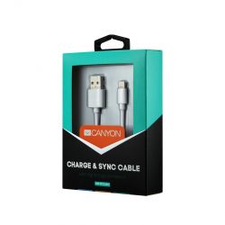Кабель Canyon USB - Lightning 1м, White (CNS-MFICAB01W) - Картинка 3