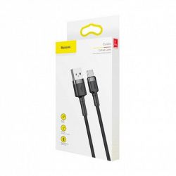 Кабель Baseus Cafule USB-USB-C, 1м Grey/Black (CATKLF-BG1) - Картинка 4