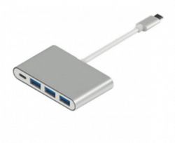  USB Type-CAtcom 3USB3.0, USB Type-C, 0.1,  Silver (12808)