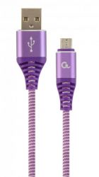  USB - micro USB 1  Cablexpert Purple, 2.1,  (CC-USB2B-AMmBM-1M-PW)