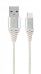  USB - USB Type-C 1  Cablexpert White, 2.1,  (CC-USB2B-AMCM-1M-BW2) -  1