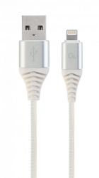  Cablexpert (CC-USB2B-AMLM-2M-BW2) USB 2.0 A - Lightning, , 2,  -  1