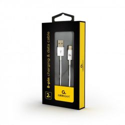 ������ Cablexpert (CC-USB2P-AMLM-2M-W) USB 2.0 A - Lightning, ������, 2�, ���� - �������� 2