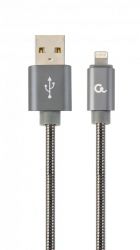  Cablexpert (CC-USB2S-AMLM-2M-BG) USB 2.0 A - Lightning, , 2,  -  1