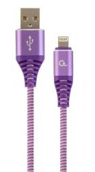  Cablexpert (CC-USB2B-AMLM-1M-PW) USB 2.0 A - Lightning, , 1, 