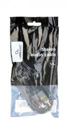 Кабель мультимедійний 3.5 Jack (4pin) to 3RCA 1.5m Cablexpert (CCAP-4P3R-1.5M) - Картинка 2