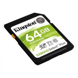   SDXC  64GB UHS-I Class 10 Kingston Canvas Select Plus R100MB/s (SDS2/64GB) -  2