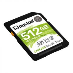  '  ` SDXC 512GB UHS-I/U3 Class 10 Kingston Canvas Select Plus R100/W85MB/s (SDS2/512GB) -  2