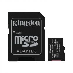   microSDHC, 64Gb, Class10 UHS-1 1, Kingston Canvas Select Plus R-100MB/s, SD  (SDCS2/64GB) -  1