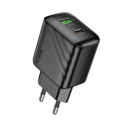 ��������� �������� ������� Hoco CS25A 1USB-C/1USB PD/QC 20W Black (6942007639781)
