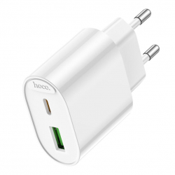 ��������� �������� ������� Hoco C109A 1USB-C/1USB PD/QC 20W White (6942007656719)