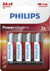  Philips Power Alkaline AA/LR6 BL 4  -  1