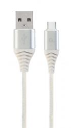  Cablexpert (CC-USB2B-AMCM-2M-BW2), USB2.0 - USB Type C, 2, White -  1