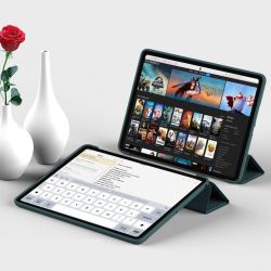 Чeхол-книжка BeCover Tri Fold Soft TPU Silicone для Apple iPad Air (4/5) 2020/2022 10.9" Dark Green (711130) - Картинка 6