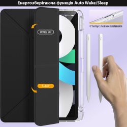 �����-������ BeCover Ultra Slim Origami Transparent � ��������� Apple Pencil ��� Apple iPad Air 11" M2 2024 Black (711389) - �������� 5