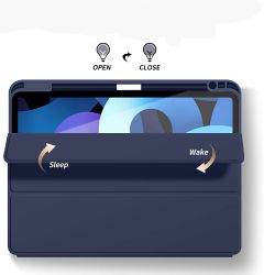�e��� BeCover Tri Fold Soft TPU � ���������� Apple Pencil ��� Apple iPad Air 11" M2 2024 Deep Blue (711401) - �������� 5