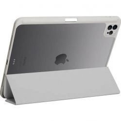 Чeхол-книжка BeCover Soft Edge TPU с креплением Apple Pencil для Apple iPad Pro 11" M4 2024 Gray (711715) - Картинка 3