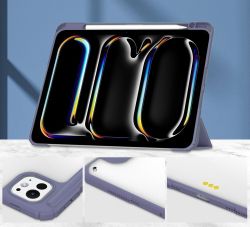 Чeхол-книжка BeCover Soft Edge TPU с креплением Apple Pencil для Apple iPad Pro 11" M4 2024 Purple (711716) - Картинка 4