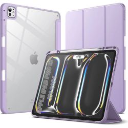 �����-������ BeCover Soft Edge TPU � ��������� Apple Pencil ��� Apple iPad Pro 13" M4 2024 Purple (711719)