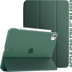 �����-������ BeCover Tri Fold Hard ��� Apple iPad Pro 11" M4 2024 Dark Green (711727)