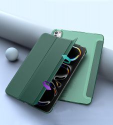 Чeхол-книжка BeCover Tri Fold Hard для Apple iPad Pro 11" M4 2024 Dark Green (711727) - Картинка 3