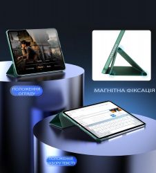 Чохол-книжка BeCover Tri Fold Hard для Apple iPad Pro 13" M4 2024 Dark Green (711731) - Картинка 2
