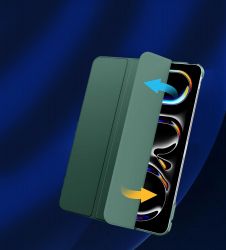 Чохол-книжка BeCover Tri Fold Hard для Apple iPad Pro 13" M4 2024 Dark Green (711731) - Картинка 5