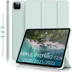 �����-������ BeCover Tri Fold Soft TPU Silicone ��� Apple iPad Pro 12.9 2020/2021/2022 Light Green (711738) - �������� 2
