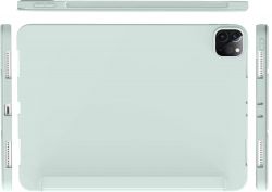 �����-������ BeCover Tri Fold Soft TPU Silicone ��� Apple iPad Pro 12.9 2020/2021/2022 Light Green (711738) - �������� 3